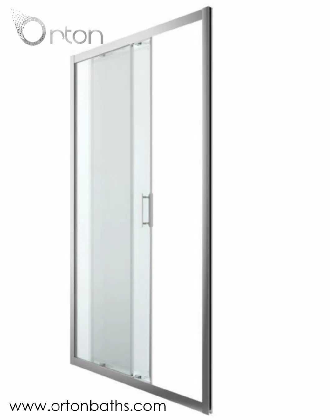 Temperred Hinged Shower Door Aluminum Profile