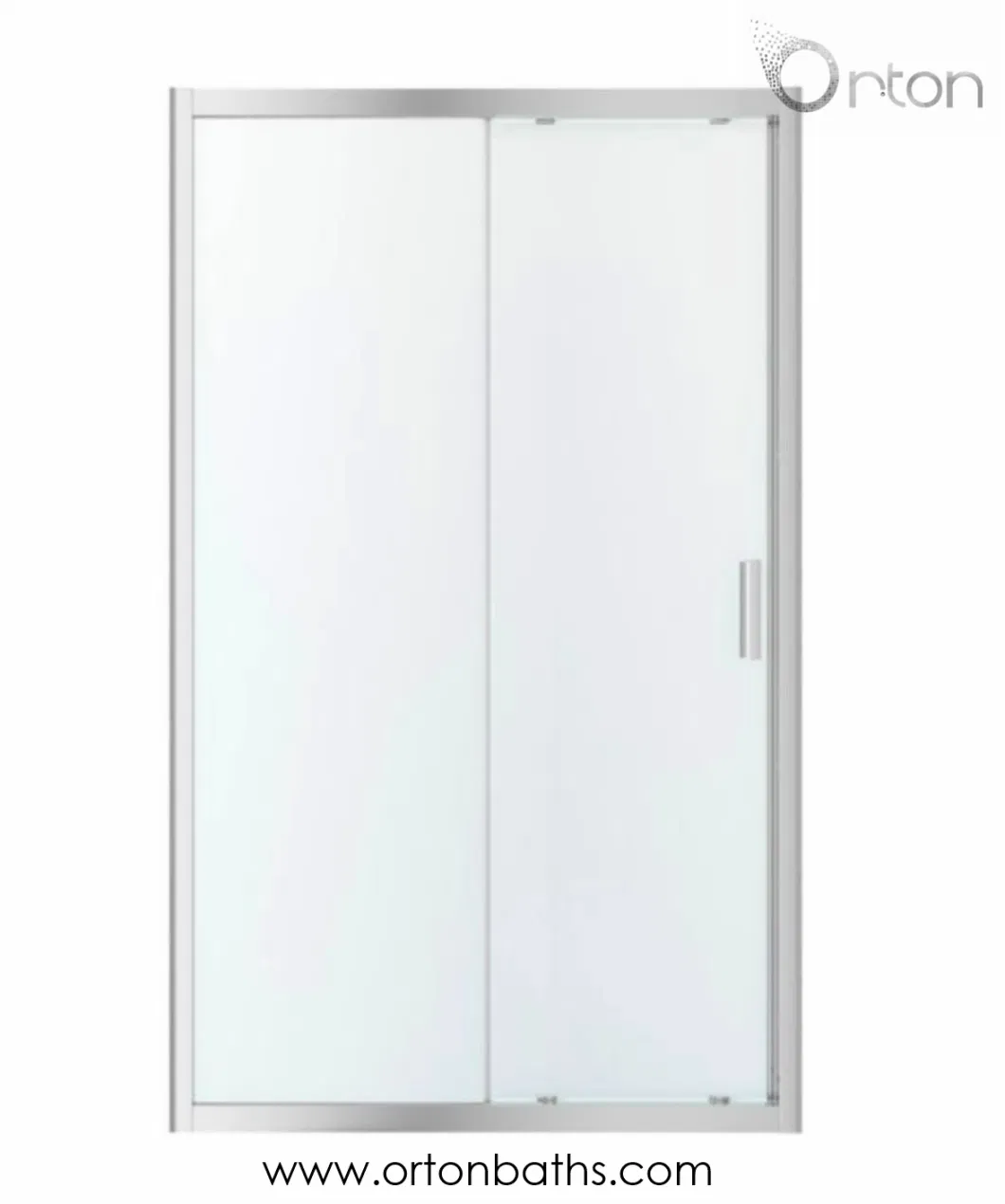 Temperred Hinged Shower Door Aluminum Profile